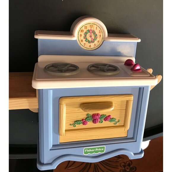 Fisher Price Briarberry Bear Kitchen Stove Baking Oven 1998 Doll Furniture - Picture 7 of 10